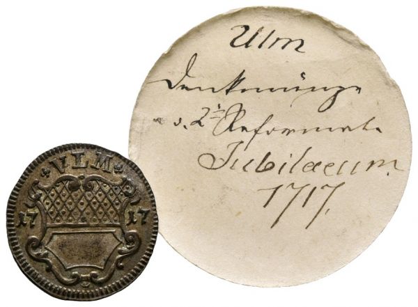 Silberabschlag vom 1/2 Dukat (1717)