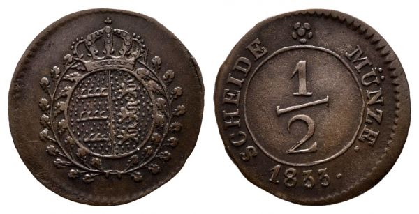 1/2 Kreuzer (1833)