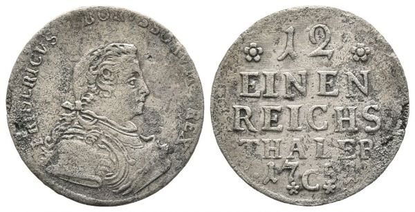 1/12 Taler (1751) * UNEDIERT *