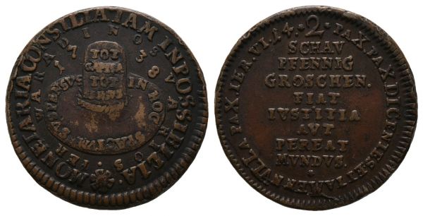 2 Schaupfennig (1738)