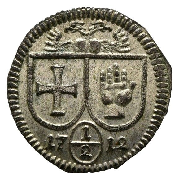 Einseitiger 1/2 Kreuzer (1712)