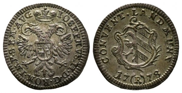 Landmünze zu 2 1/2 Kreuzer (1778)