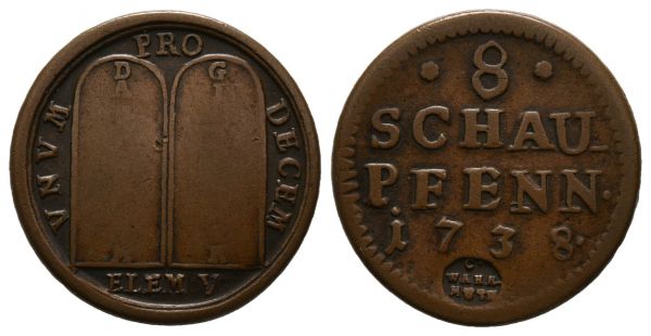 8 Schaupfennig (1738)