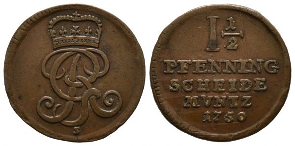 1 1/2 Pfennig (1750)