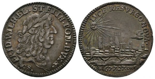 Silberabschlag vom Doppeldukat (1677)