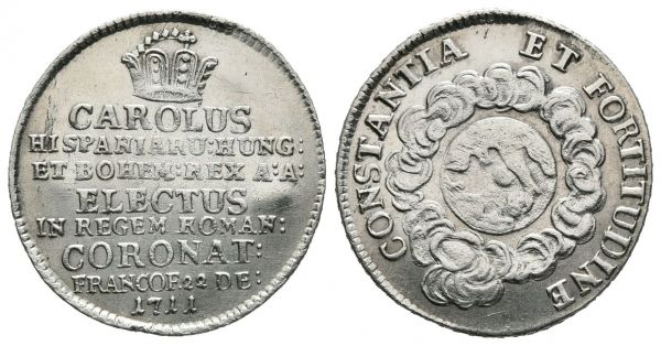 Silberabschlag vom Doppeldukat (1711)