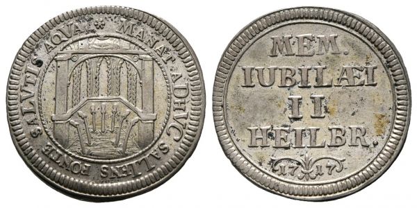 Silberabschlag vom Dukat (1717)